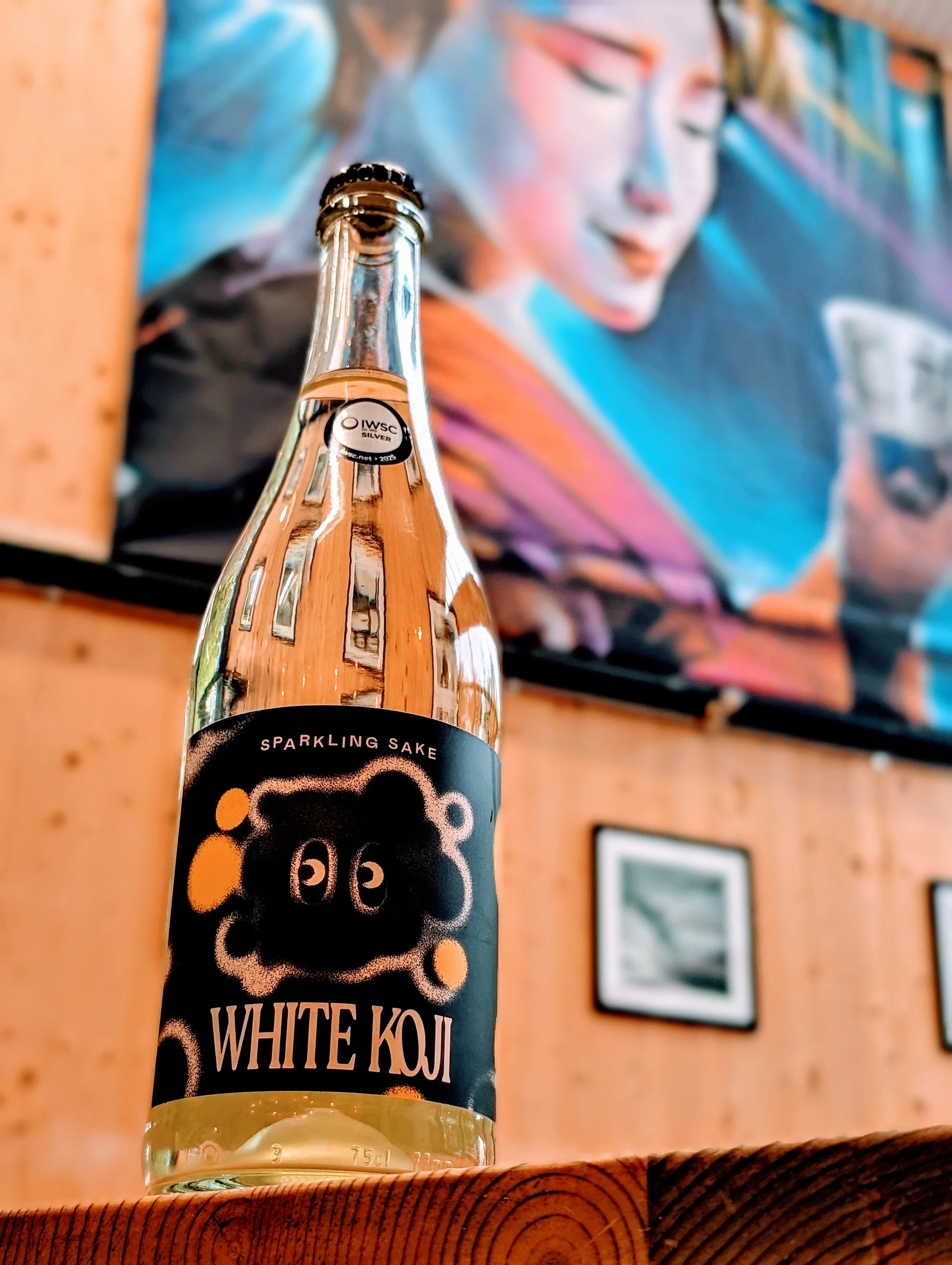 White Koji Sparkling Sake 750ml Bottle - Kanpai London Sake